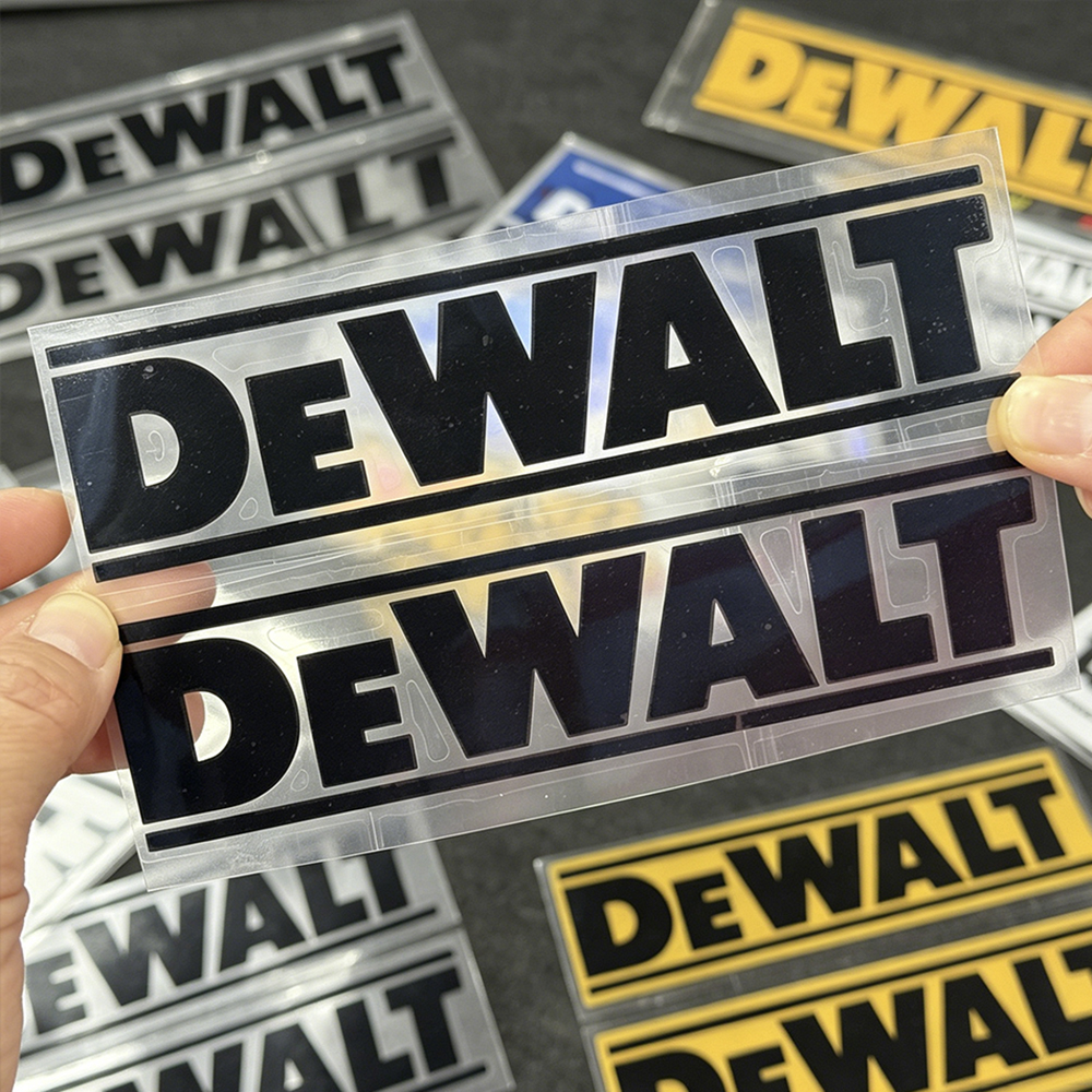 Power Tools Logo - Reflective DEWALT Logo Stickers Waterproof Vinyl