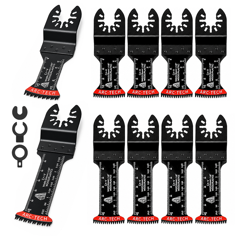 Power Tools Japan - 10PCS Japanese Tooth Oscillating Saw Blades,