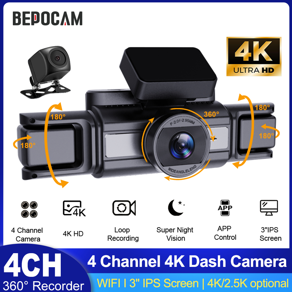 BEPOCAM 4CH 4K Dash Camera for - Power Tools Japan recension och pris