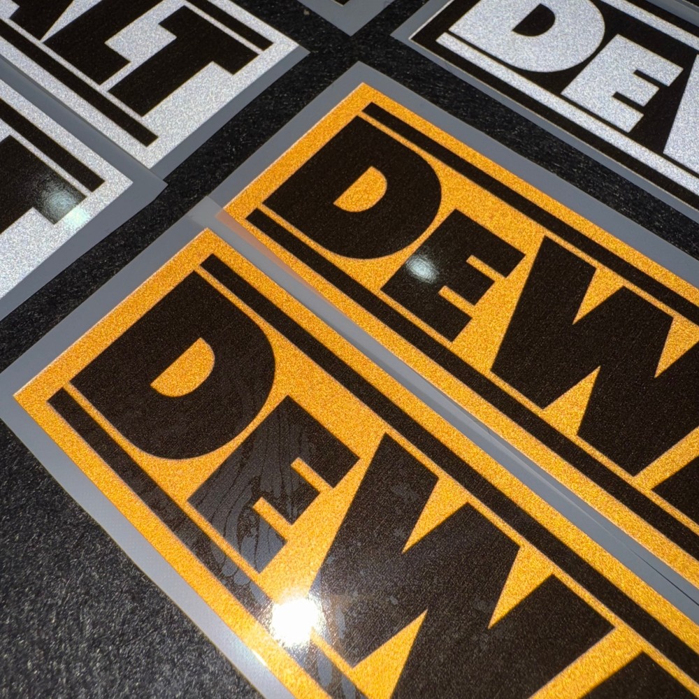 Reflective DEWALT Logo Sticker - Power Tools Logo recension och pris