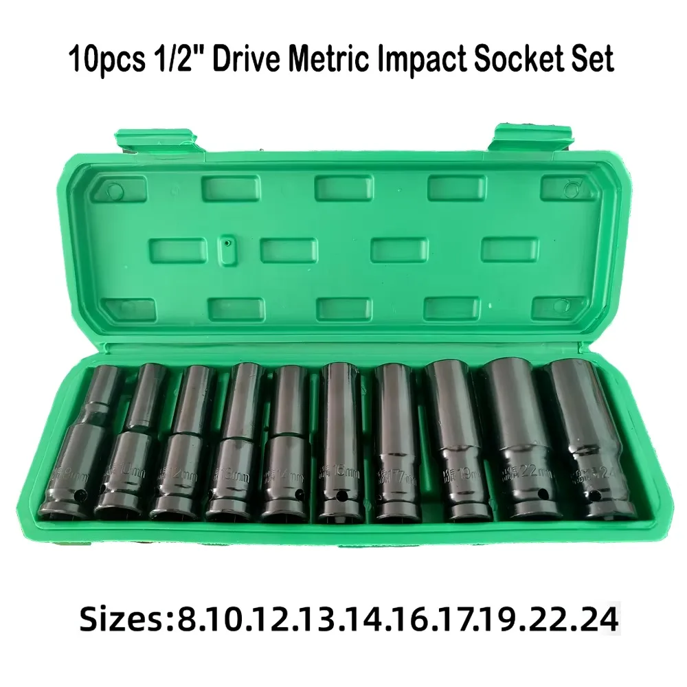 10PCS Metric Impact Socket Wre - Power Tools Pneumatic recension och pris
